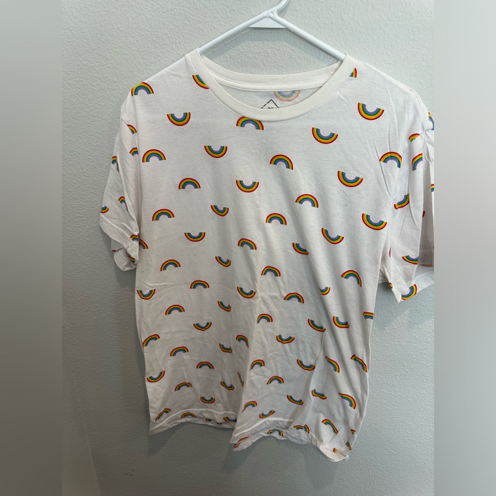 Target Well-Worn Pride Rainbow Overall Print T-Shirt, Men’s XL